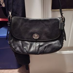 Black Coach crossbody purse